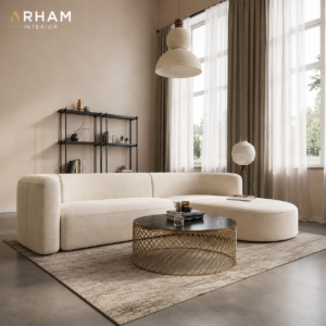 Home arham verona l shape 4 seater sofa – rhs beige
