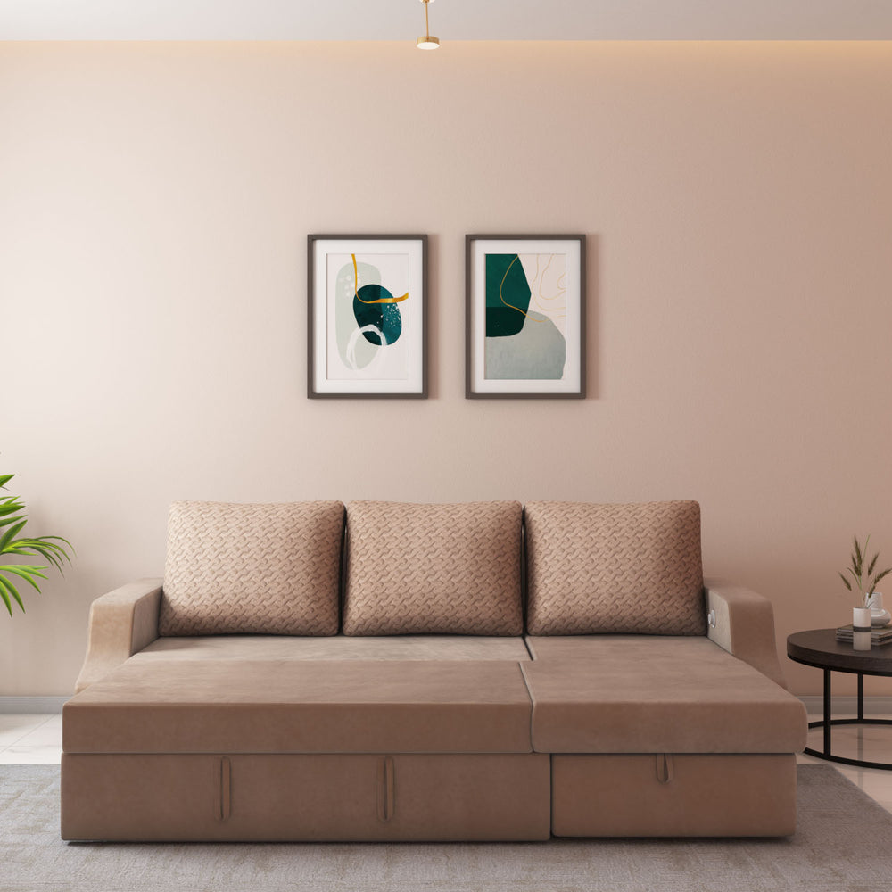 l shape sofa cum bed with left lounger & storage – light brown11 l shape sofa cum bed with left lounger & storage – light brown11