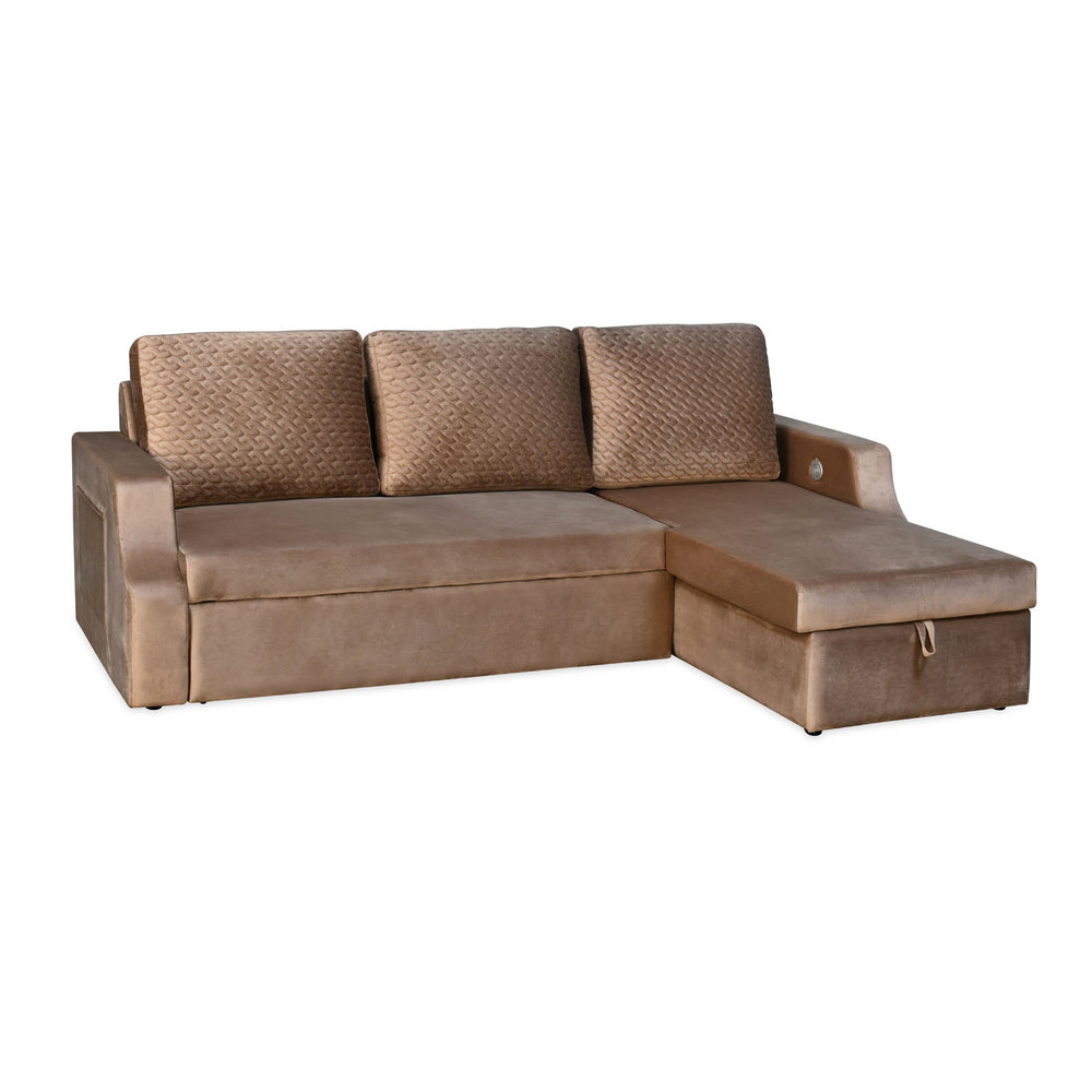 l shape sofa cum bed with left lounger & storage – light brown5 l shape sofa cum bed with left lounger & storage – light brown5