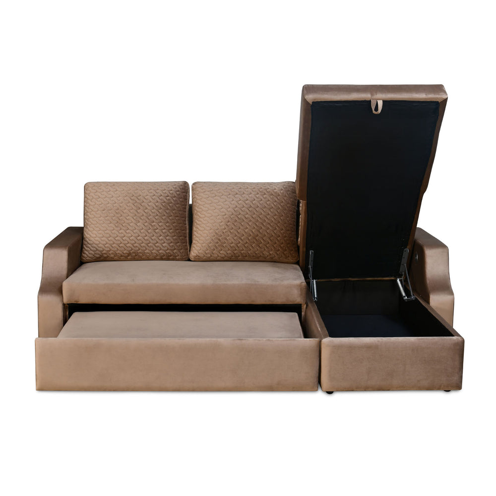 l shape sofa cum bed with left lounger & storage – light brown6 l shape sofa cum bed with left lounger & storage – light brown6